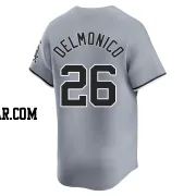 Nicky Delmonico Men's Chicago White Sox Gray Limited Road Jersey