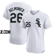 Nicky Delmonico Men's Chicago White Sox White Elite Home Jersey