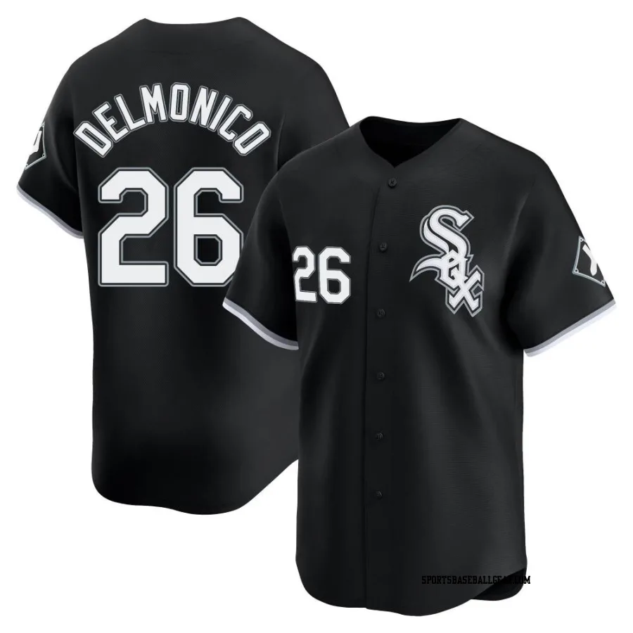 Nicky Delmonico Youth Chicago White Sox Black Limited Alternate Jersey