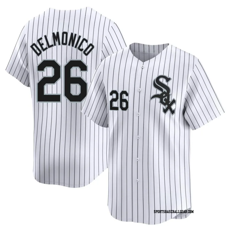 Nicky Delmonico Youth Chicago White Sox White Limited Home Jersey