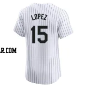 Nicky Lopez Men's Chicago White Sox White Elite Home Jersey