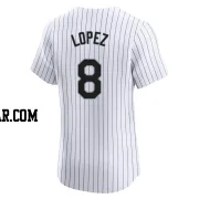 Nicky Lopez Men's Chicago White Sox White Elite Home Jersey