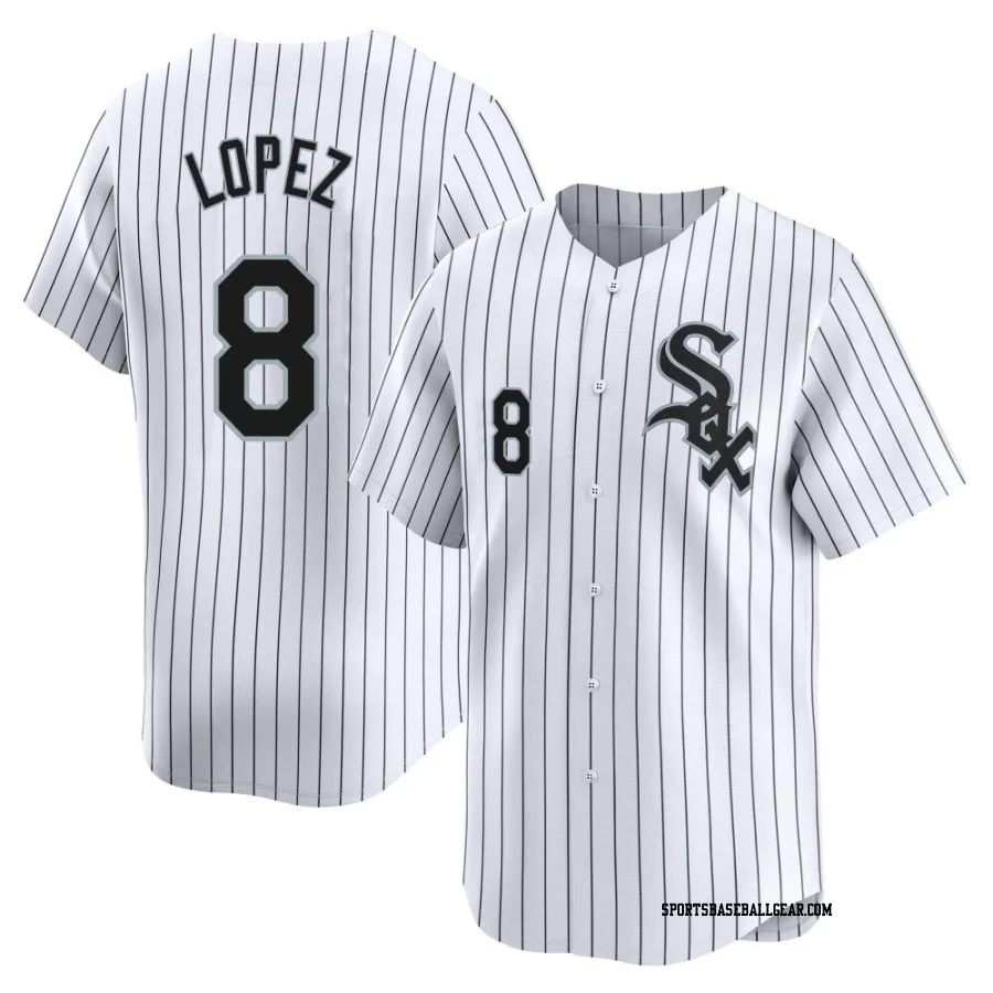 Nicky Lopez Men's Chicago White Sox White Limited Home Jersey