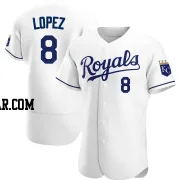 Nicky Lopez Men's Kansas City Royals White Authentic Home Jersey