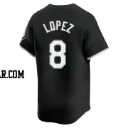 Nicky Lopez Youth Chicago White Sox Black Limited Alternate Jersey