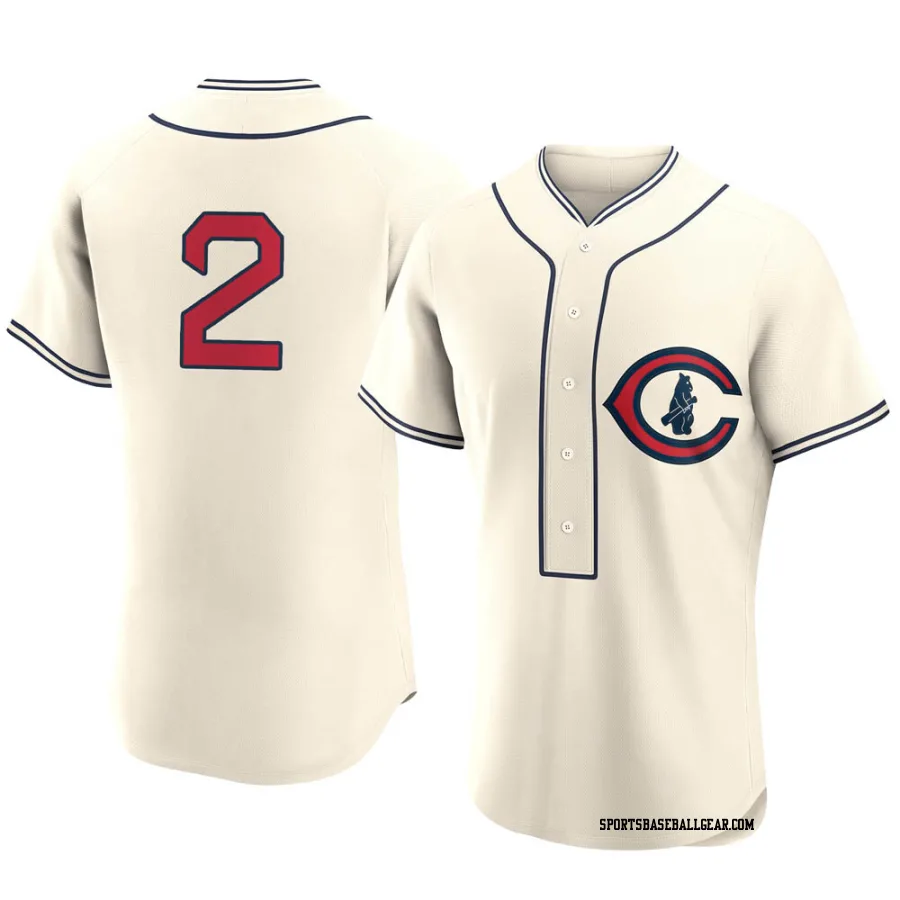 Nico Hoerner Men's Chicago Cubs Cream Authentic 2022 Field Of Dreams Jersey