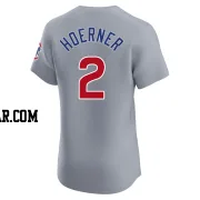 Nico Hoerner Men's Chicago Cubs Gray Elite Road Jersey