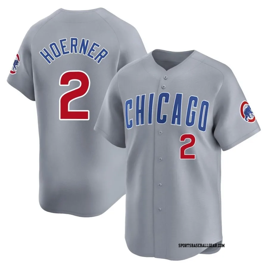 Nico Hoerner Men's Chicago Cubs Gray Limited Road Jersey