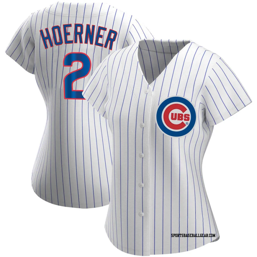 Nico Hoerner Women's Chicago Cubs White Authentic Home Jersey