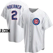 Nico Hoerner Youth Chicago Cubs White Replica Home Jersey