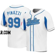 Nicolo Pinazzi Men's Italy Baseball White Replica 2023 World Baseball Classic Jersey