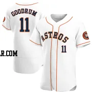 Niko Goodrum Men's Houston Astros White Authentic Home Jersey