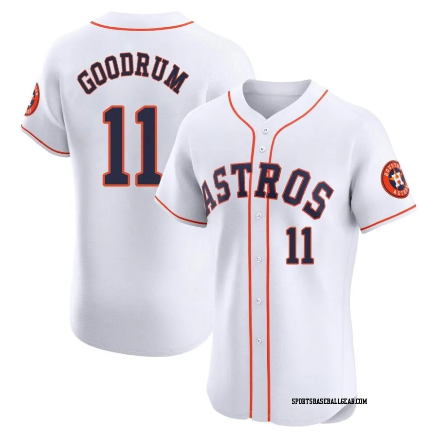 Niko Goodrum Men's Houston Astros White Elite Home Jersey