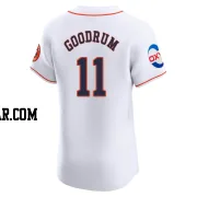 Niko Goodrum Men's Houston Astros White Elite Home Patch Jersey