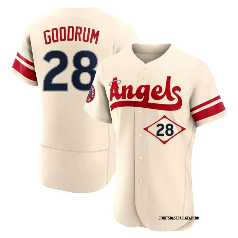 Niko Goodrum Men's Los Angeles Angels Cream Authentic 2022 City Connect Jersey