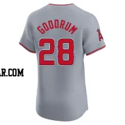 Niko Goodrum Men's Los Angeles Angels Gray Elite Road Jersey