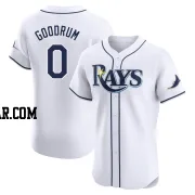 Niko Goodrum Men's Tampa Bay Rays White Elite Home Jersey