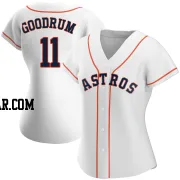 Niko Goodrum Women's Houston Astros White Authentic Home Jersey