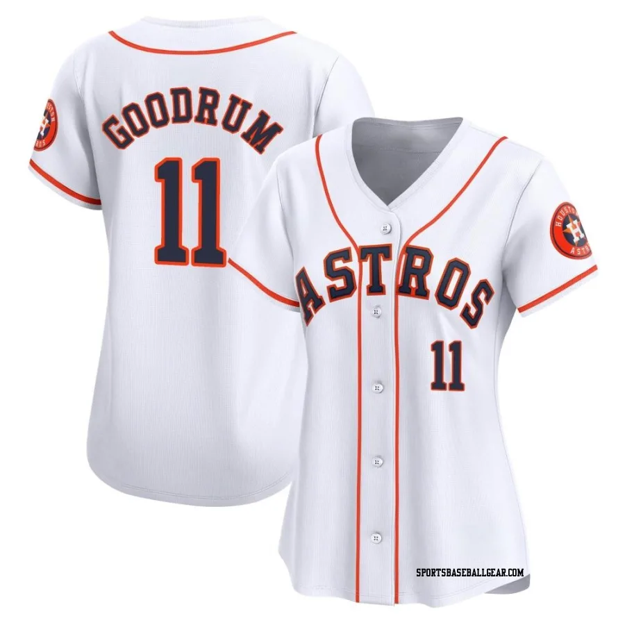 Niko Goodrum Women's Houston Astros White Limited Home Jersey