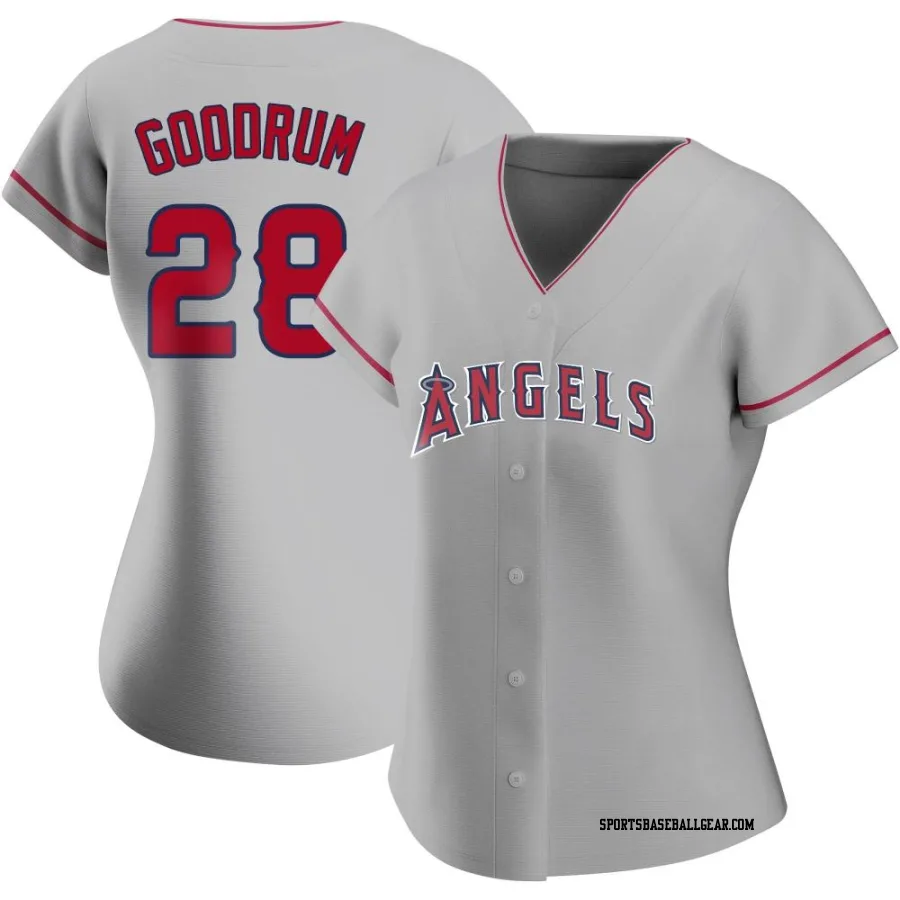 Niko Goodrum Women's Los Angeles Angels Replica Silver Road Jersey