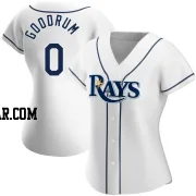 Niko Goodrum Women's Tampa Bay Rays White Authentic Home Jersey