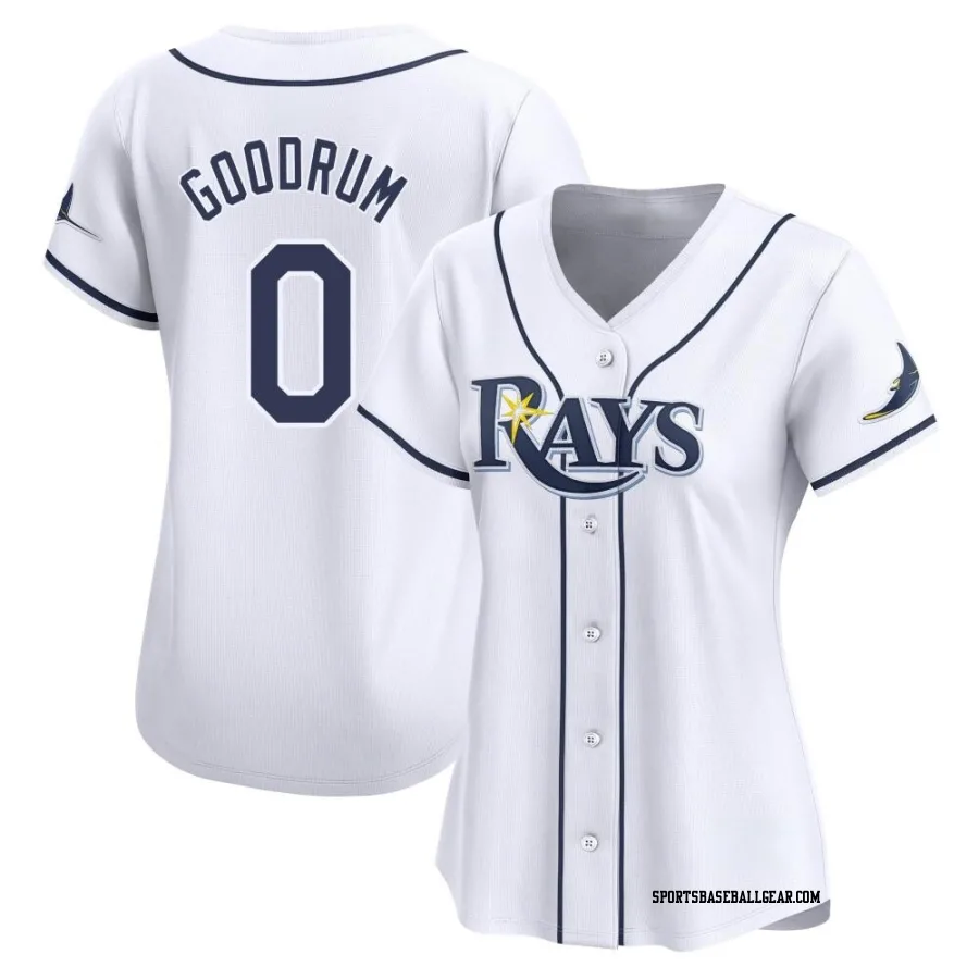 Niko Goodrum Women's Tampa Bay Rays White Limited Home Jersey