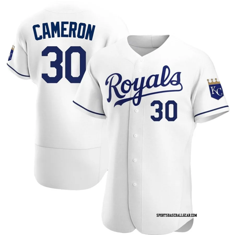 Noah Cameron Men's Kansas City Royals White Authentic Home Jersey