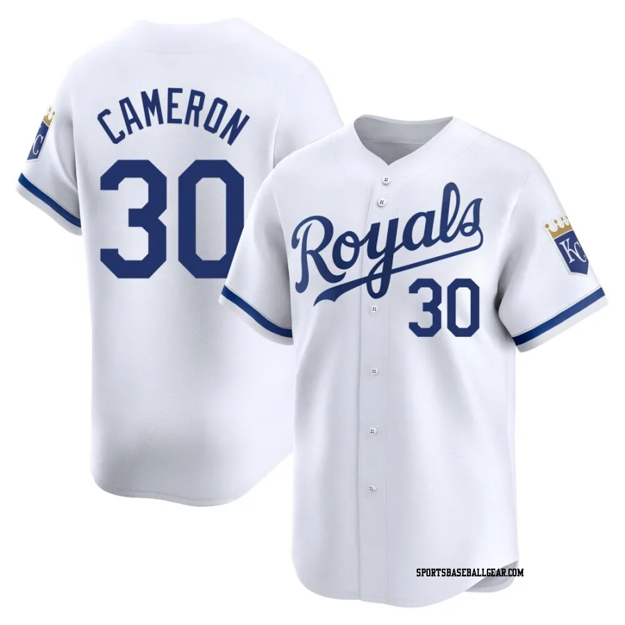 Noah Cameron Men's Kansas City Royals White Limited Home Jersey