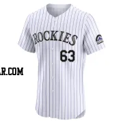 Noah Davis Men's Colorado Rockies White Elite Home Jersey