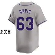 Noah Davis Youth Colorado Rockies Gray Limited Road Jersey