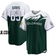 Noah Davis Youth Colorado Rockies Green Replica 2022 City Connect Jersey