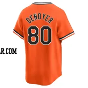 Noah Denoyer Men's Baltimore Orioles Orange Limited Cooperstown Collection Jersey