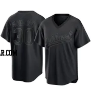 Noah Murdock Men's Oakland Athletics Black Replica Pitch Fashion Jersey