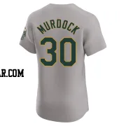 Noah Murdock Men's Oakland Athletics Gray Elite Road Jersey