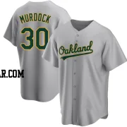 Noah Murdock Men's Oakland Athletics Gray Replica Road Jersey