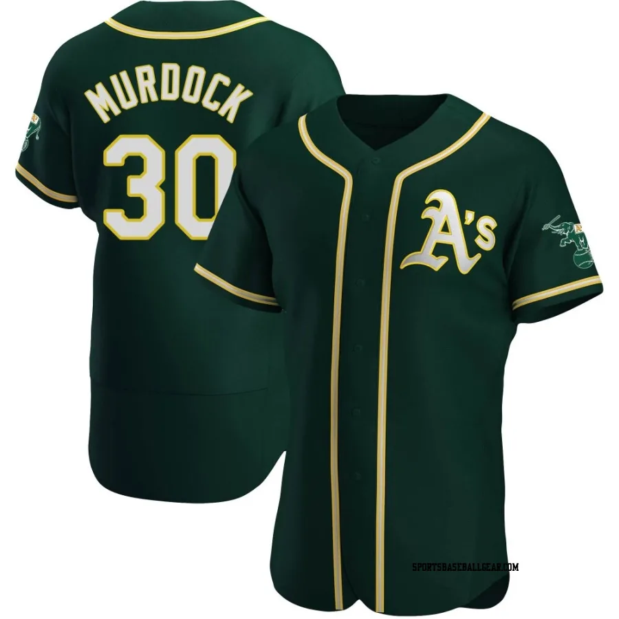 Noah Murdock Men's Oakland Athletics Green Authentic Alternate Jersey