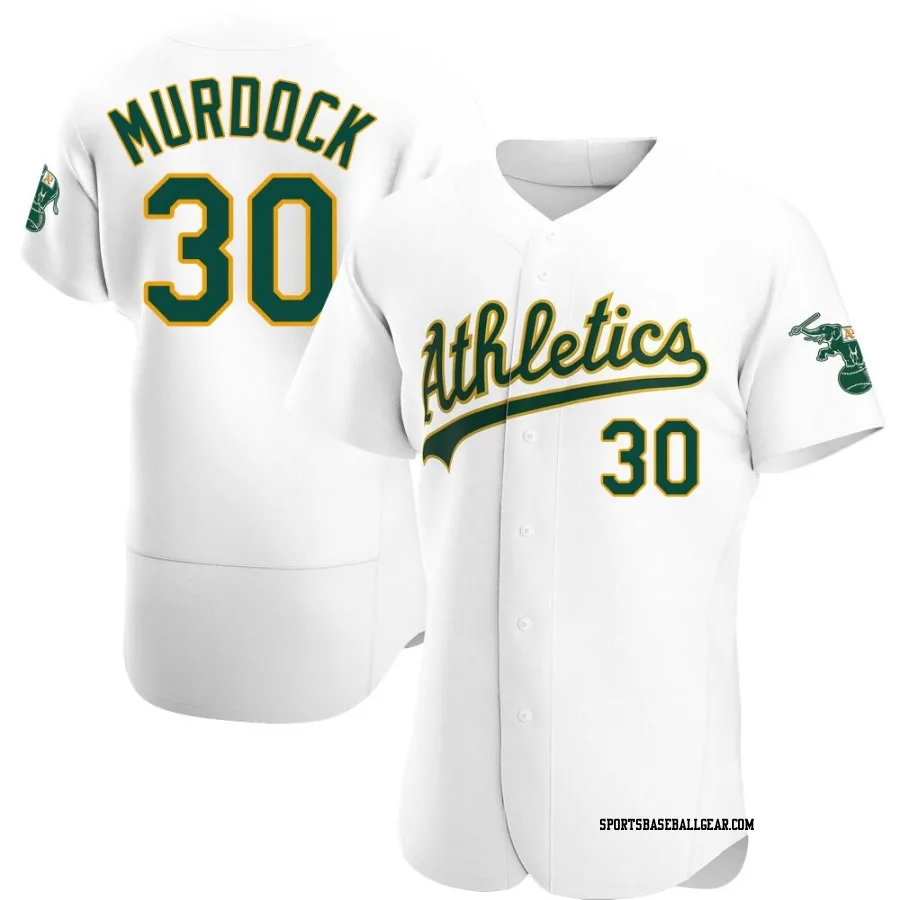 Noah Murdock Men's Oakland Athletics White Authentic Home Jersey