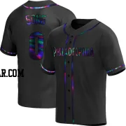 Noah Song Men's Philadelphia Phillies Black Holographic Replica Alternate Jersey