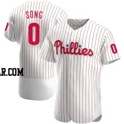 Noah Song Men's Philadelphia Phillies White Authentic Home Jersey