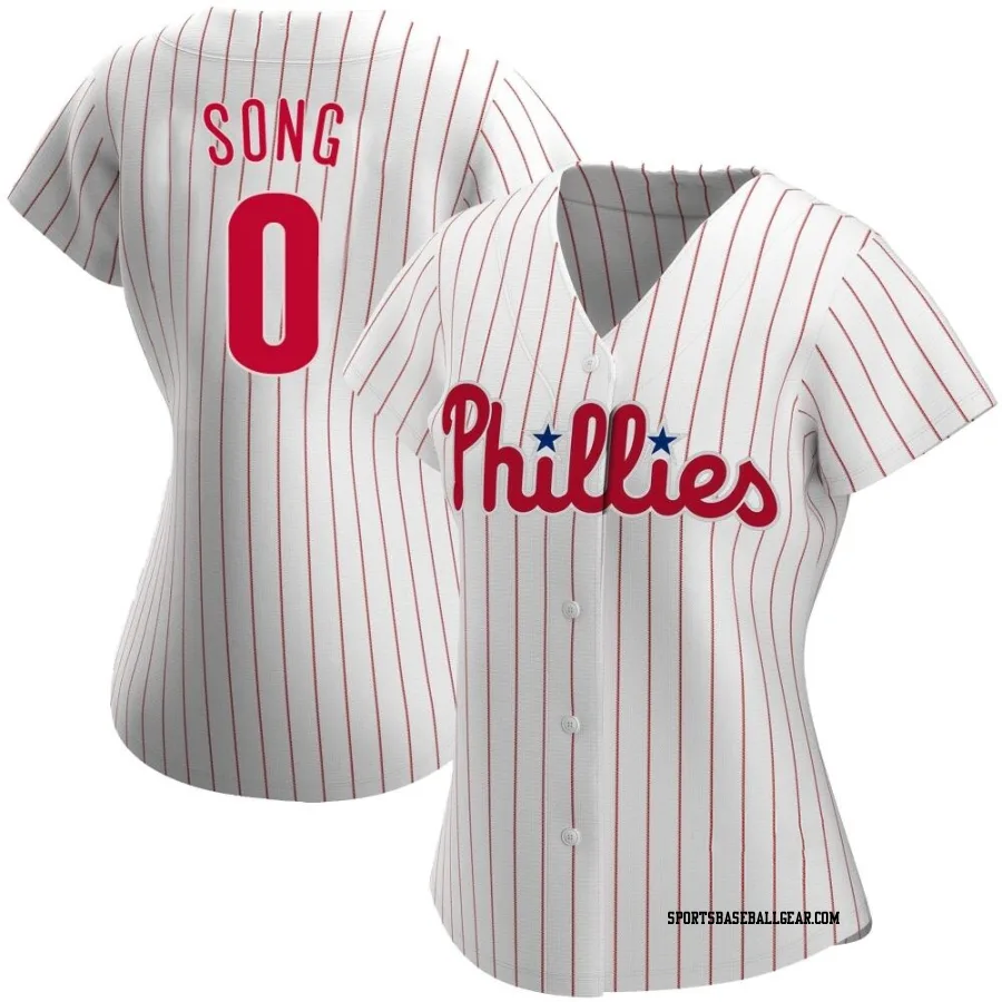 Noah Song Women's Philadelphia Phillies White Replica Home Jersey