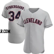 Noah Syndergaard Men's Cleveland Guardians Gray Authentic Road Jersey