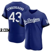 Noah Syndergaard Men's Los Angeles Dodgers Royal Authentic 2021 City Connect Jersey