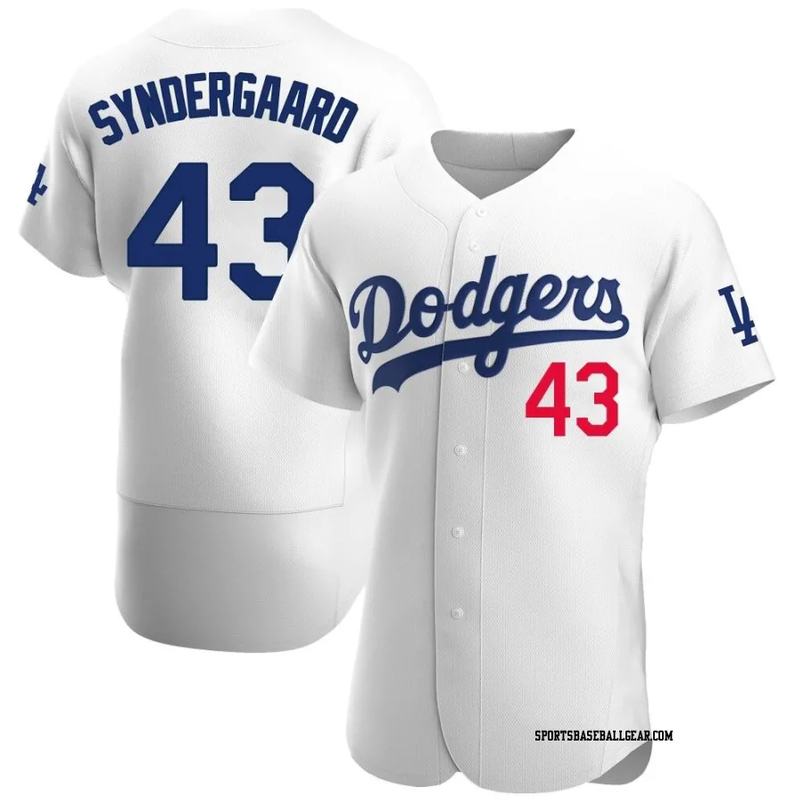 Noah Syndergaard Men's Los Angeles Dodgers White Authentic Home Jersey