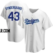 Noah Syndergaard Men's Los Angeles Dodgers White Replica Home Jersey