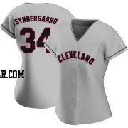 Noah Syndergaard Women's Cleveland Guardians Gray Authentic Road Jersey