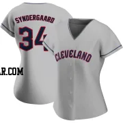 Noah Syndergaard Women's Cleveland Guardians Gray Authentic Road Jersey