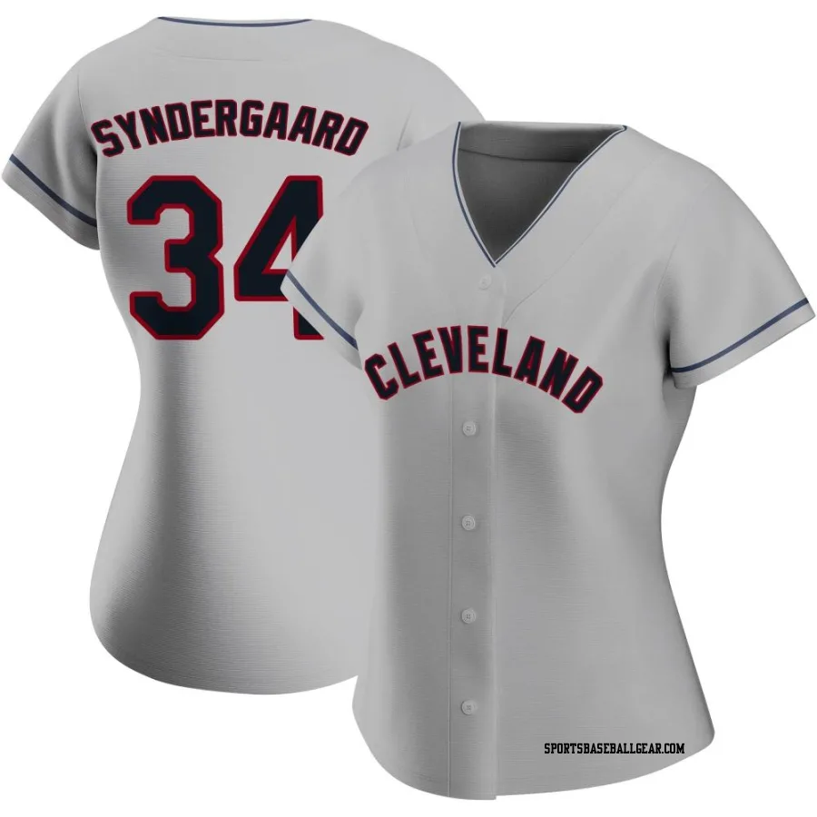 Noah Syndergaard Women's Cleveland Guardians Gray Authentic Road Jersey