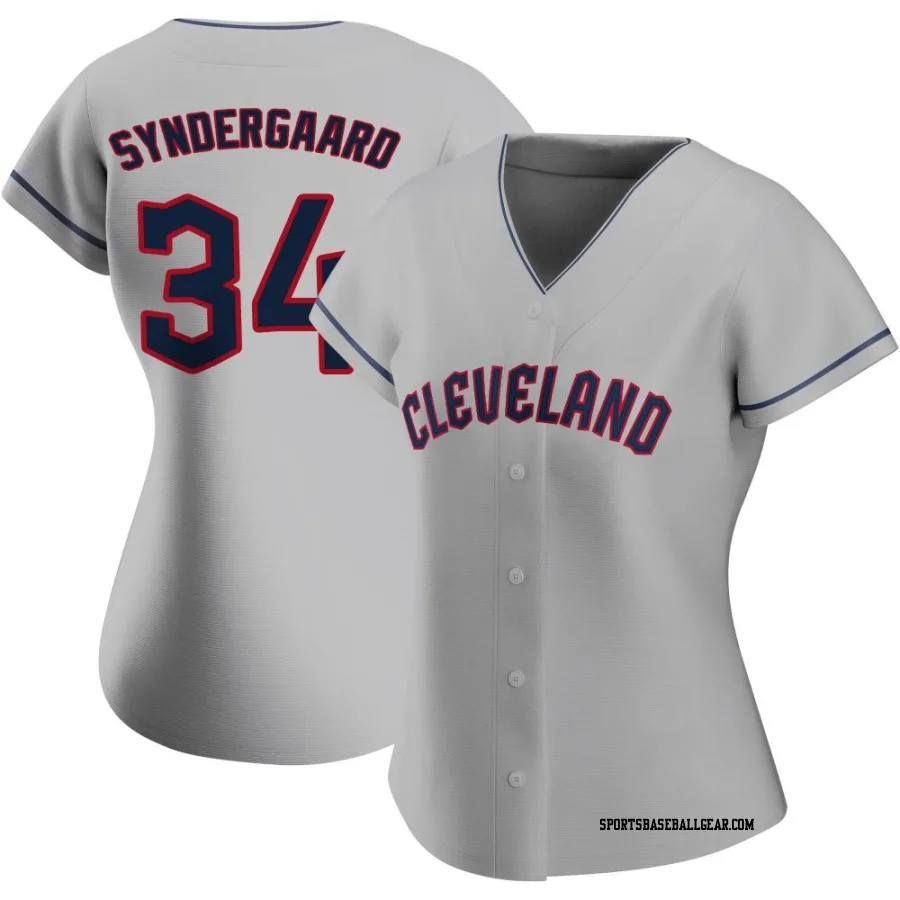 Noah Syndergaard Women's Cleveland Guardians Gray Replica Road Jersey