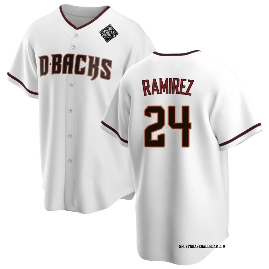 Noe Ramirez Men's Arizona Diamondbacks White Replica Home 2023 World Series Jersey