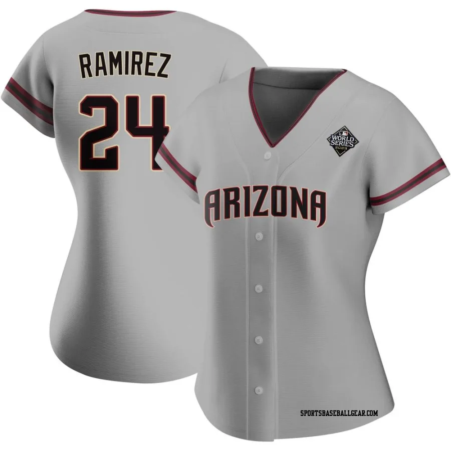 Noe Ramirez Women's Arizona Diamondbacks Gray Replica Road 2023 World Series Jersey